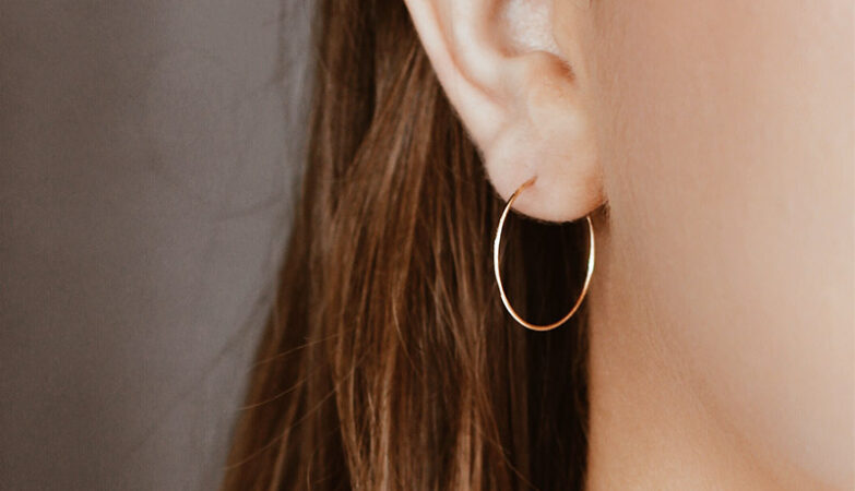 citrus hoop earrings