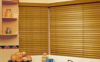 Bamboo blinds for kitchen